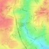 Cygnet Lake topographic map, elevation, terrain