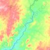 Mereb river ሩባ መረብ topographic map, elevation, terrain