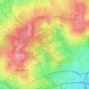 Hampstead Heath topographic map, elevation, terrain