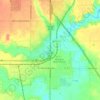 Canyon topographic map, elevation, terrain