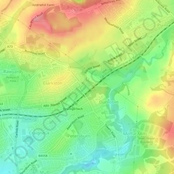 Katherine Park topographic map, elevation, terrain