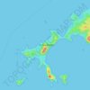 Pulau Padar topographic map, elevation, terrain