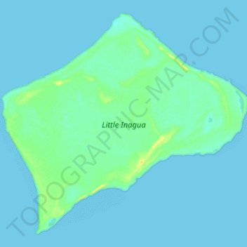 Little Inagua topographic map, elevation, terrain