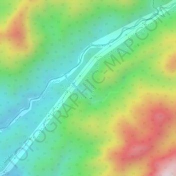 Sungai Bintang topographic map, elevation, terrain