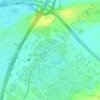 Green Community East topographic map, elevation, terrain