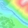 Awe Barrage topographic map, elevation, terrain