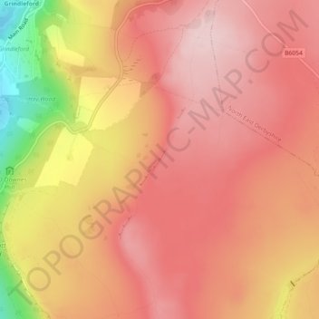 White Edge topographic map, elevation, terrain