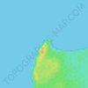 Beautiful strange rock formations topographic map, elevation, terrain
