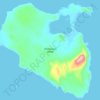 Wosnesenski Island topographic map, elevation, terrain