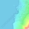 Bakoven Beach topographic map, elevation, terrain