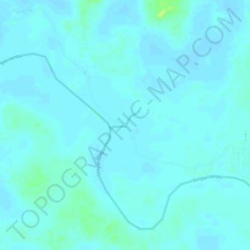 Sungai Landak topographic map, elevation, terrain