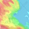 Tobermory topographic map, elevation, terrain