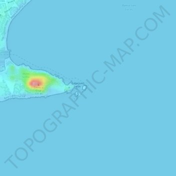 Lands End topographic map, elevation, terrain