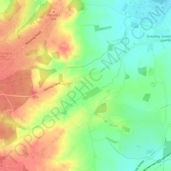 Lockram Brook topographic map, elevation, terrain