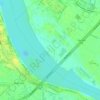 Red River Beach topographic map, elevation, terrain