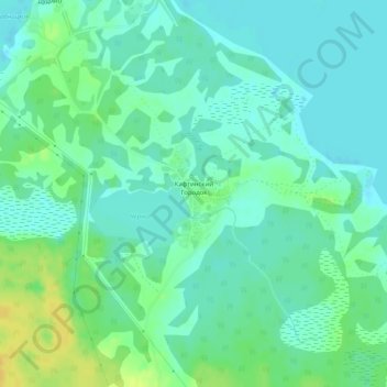 Кафтинский Городок topographic map, elevation, terrain