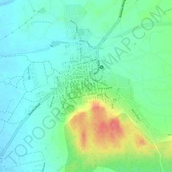 Baladiya topographic map, elevation, terrain