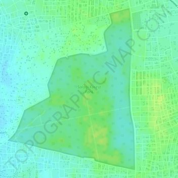 Salagi Forest Park topographic map, elevation, terrain