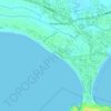 Pangandaran Beach topographic map, elevation, terrain