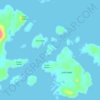 Isla Tigre topographic map, elevation, terrain