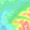 Lazy Mountain topographic map, elevation, terrain