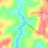 Longmere Dam topographic map, elevation, terrain