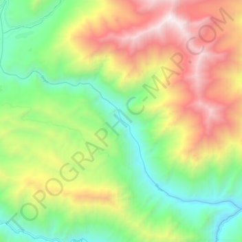 Shigar topographic map, elevation, terrain