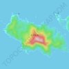 Edatekujima Island topographic map, elevation, terrain