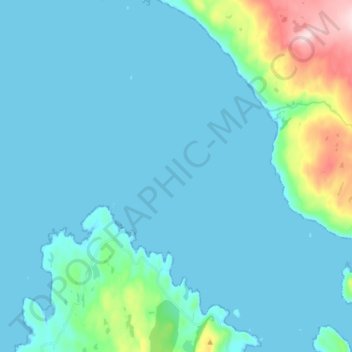 Loch Torridon topographic map, elevation, terrain