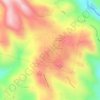 El Mozote topographic map, elevation, terrain