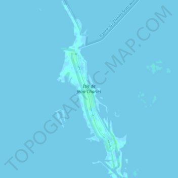 Isle de Jean Charles topographic map, elevation, terrain