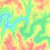 Barragem das Fronhas topographic map, elevation, terrain