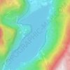 Lago di Molveno topographic map, elevation, terrain