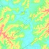 Rio Potinga topographic map, elevation, terrain