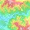 Bheri River topographic map, elevation, terrain