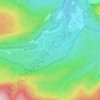 Sprague Lake topographic map, elevation, terrain