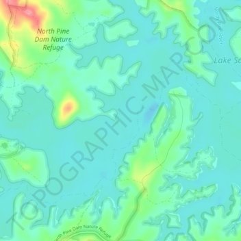 Kobble Creek topographic map, elevation, terrain