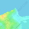 Old Bakau and Cape Point topographic map, elevation, terrain