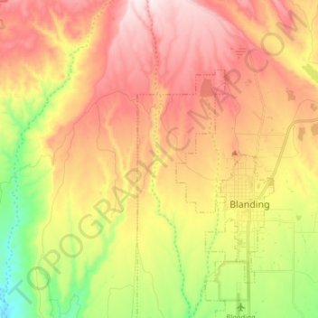 Big Canyon topographic map, elevation, terrain