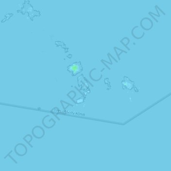 Rosevean topographic map, elevation, terrain