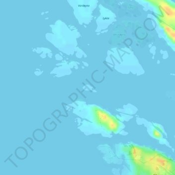 Gullholmen topographic map, elevation, terrain