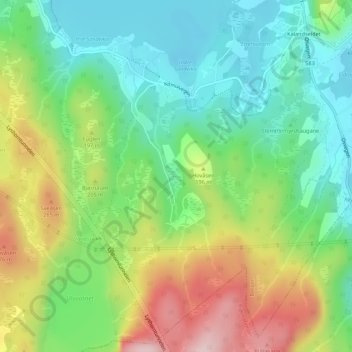 Pålamyra topographic map, elevation, terrain