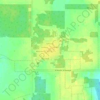 Ejido El Naranjito topographic map, elevation, terrain