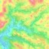 Nueva Colombia topographic map, elevation, terrain