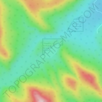 Peppers Lake topographic map, elevation, terrain
