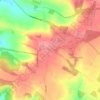 Nuffield topographic map, elevation, terrain