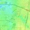 Nantes topographic map, elevation, terrain