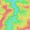 豊平峡ダム topographic map, elevation, terrain