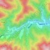 佐治川ダム topographic map, elevation, terrain