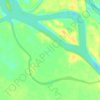 Vitim River topographic map, elevation, terrain